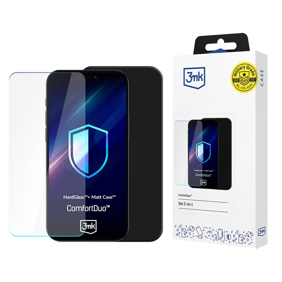 Изображение 3mk ComfortDuo Matt Black do Samsung Galaxy S26