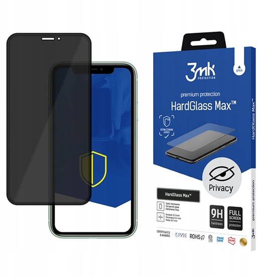 Picture of 3mk HardGlass Max Privacy pro Apple iPhone X/XS/11 Pro Black