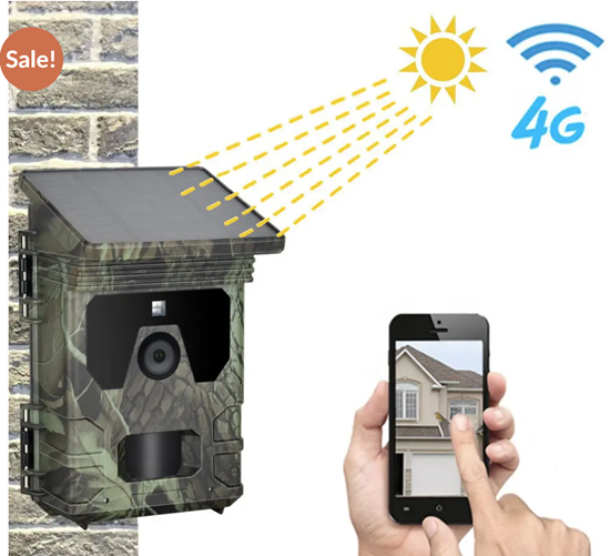 Picture of 4G LTE Mednieku kamera | APP | 4K | Life Video | Solar