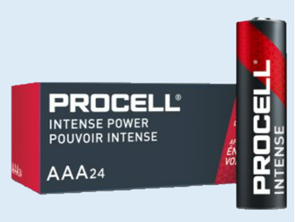 Изображение AAA / LR03 baterija 1.5V Duracell Procell INTENSE POWER sērija Alkaline High drain iep. 10gb.