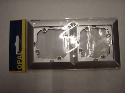 Изображение Abex Ramka 2-krotna opal/pera srebrna