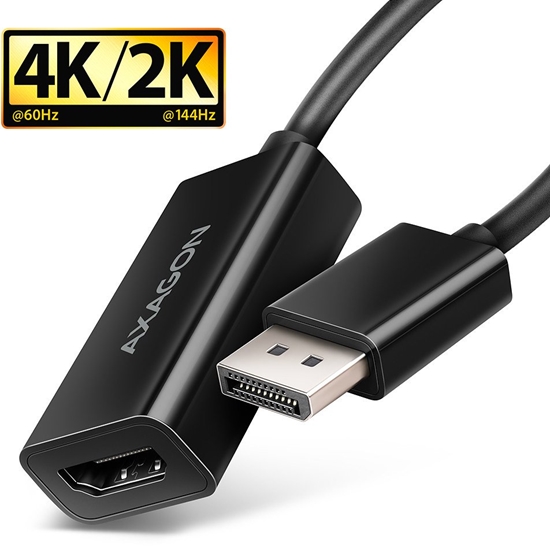 Picture of Adapter AV Digitus AXAGON RVD-HI20N, DisplayPort -> HDMI 2.0b konwerter / adapter, 4K/60Hz