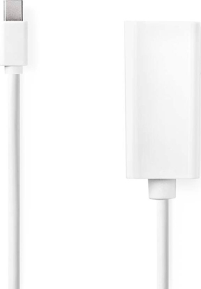 Изображение Adapter AV Nedis Nedis CCGB37650WT02 adapter kablowy 0,2 m Mini DisplayPort HDMI Typu A (Standard) Biay