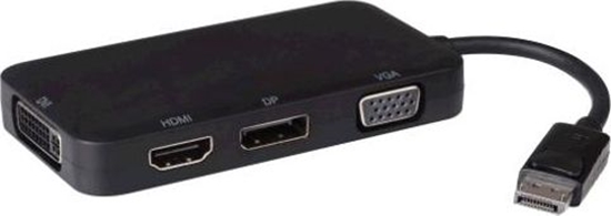 Picture of Adapter AV PremiumCord DisplayPort - HDMI - D-Sub (VGA) - DVI czarny (kportad16)