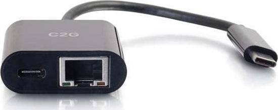 Picture of Adapter USB C2G USB-C - RJ-45 + USB-C Czarny  (82408)