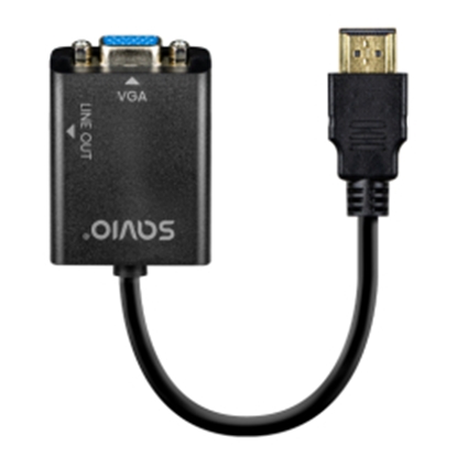 Изображение Adapteris Savio HDMI Male - VGA Female + audio 1080P