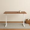 Изображение Adjustable Height Table Up Up Bjorn White, Table top L Dark Walnut