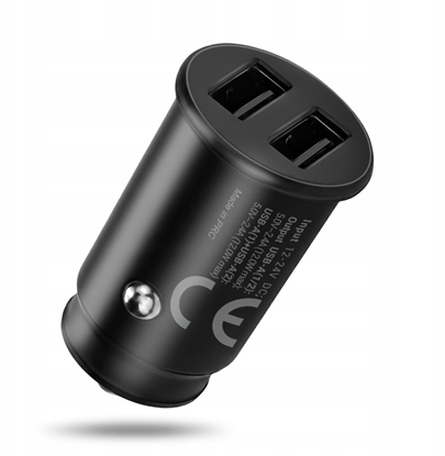 Attēls no adowarka adowarka samochodowa 2 X USB 12W czarna