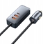 Picture of adowarka Baseus Baseus Share Together PPS Multi-port Fast charge Car Charger with Extension Cord 2U+2C 120W Space Grey