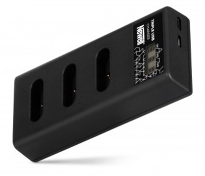 Attēls no adowarka do aparatu Newell adowarka trzykanaowa Newell CD-USB-C do akumulatorów NP-BX1 do Sony