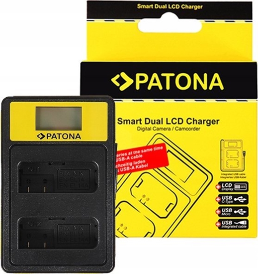 Изображение adowarka do aparatu Patona 141655 adowarka akumulatorów Akumulator aparatu cyfrowego USB