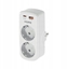 Picture of adowarka MORE Adapter zasilany 4W1 2 gniazda, USB-C 20W PD, USB-A 18W QC