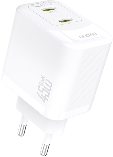 Picture of adowarka sieciowa 2xUSB-C GaN PD 45W - biaa adowarka sieciowa 2xUSB-C GaN PD 45W - biaa