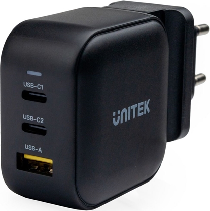 Attēls no adowarka Unitek P1108AWH 1x USB-A 2x USB-C 3.25 A (P1108ABK)