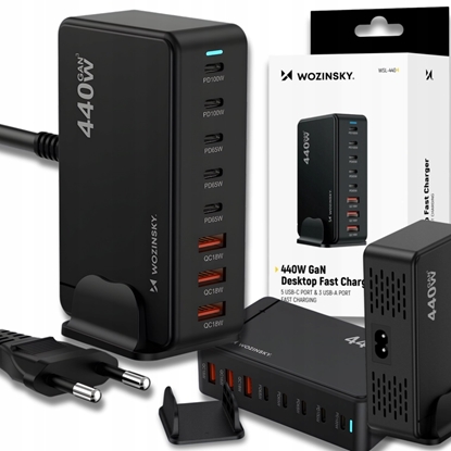 Attēls no adowarka Wozinsky Stacja adujca Wozinsky WSL-440 440W Gan QC3 - czarna