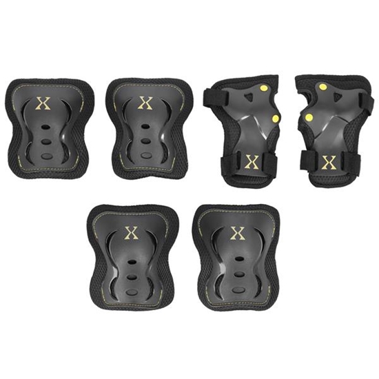Изображение Aizsargi H320 SIZE XL BLACK-YELLOW PROTECTORS SET NILS EXTREME
