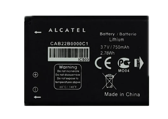 Изображение Alcatel CAB22B0000C1 Akumulators priekš Alcatel OT-2012D / OT-2007D Li-Ion 750mAh