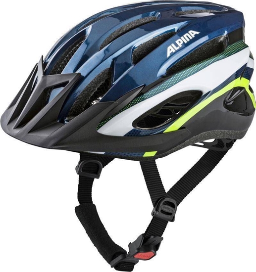 Picture of Alpina Kask rowerowy ALPINA MTB17 ciemno niebieski-neonowy 54-58