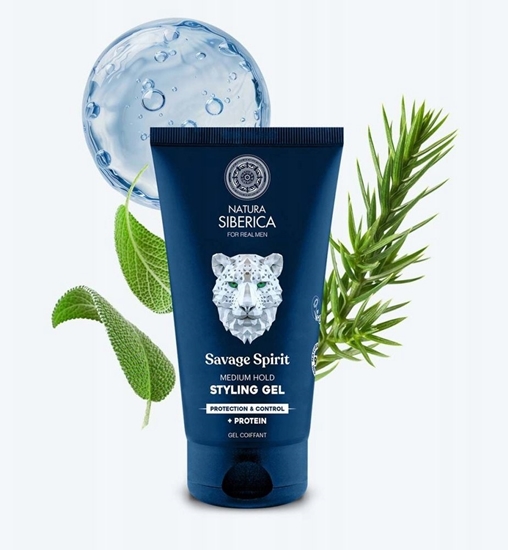 Изображение American Crew SIBERICA PROFESSIONAL_For Real Men Savage Spirit Medium Hold Styling Gel el do stylizacji wosów 150ml