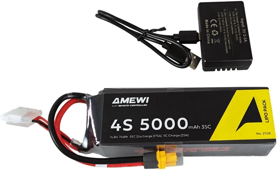 Изображение Amewi RC Rallye Citroen CR3 WRC HyperGo 4WD 1:7 RTR czarno/czerwony