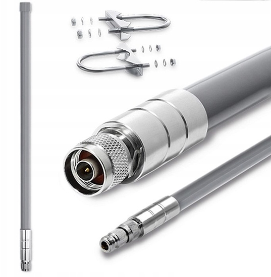 Изображение Antena HP Qoltec Antena LoRa | 12dBi | dookólna | zewntrzna | wókno szklane | 868 MHz | 1.5m