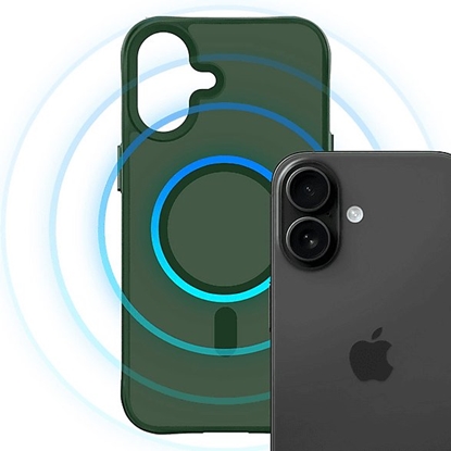 Attēls no Apple iPhone 16 - 3mk Smoke MagCase Green