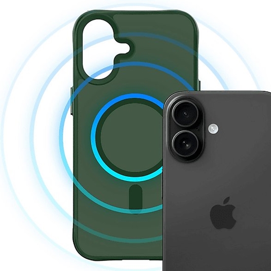 Picture of Apple iPhone 16 - 3mk Smoke MagCase Green