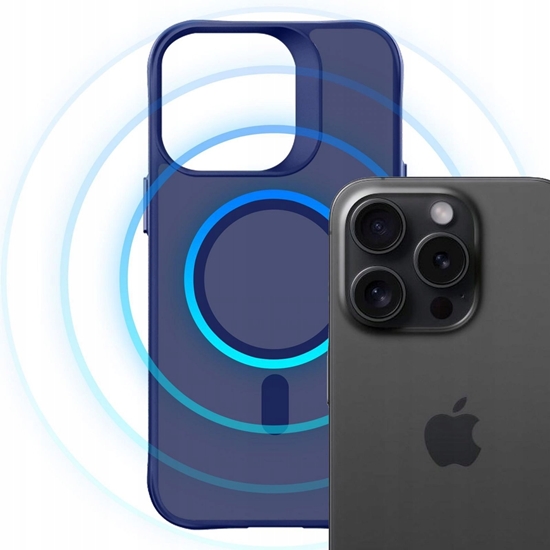 Picture of Apple iPhone 16 Pro Max - 3mk Smoke MagCase Blue