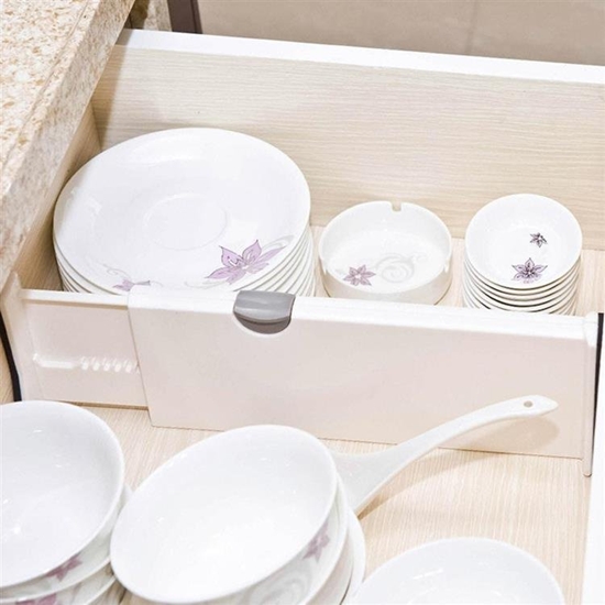 Изображение Aptel PRZEGRODA Szuflady Regulowany Organizer do Szuflady Kuchennej 37,5-54cm AG749A