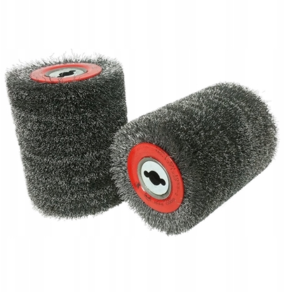 Picture of Aptel Szczotka druciana do postarzania drewna z drutu stalowego do szczotkarki MAKITA 100x120x13.5 mm