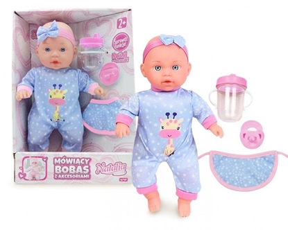 Attēls no Artyk Lalka Natalia bobas z akcesoriami mówicy 30cm