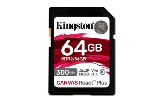 Picture of Atmiņas karte Kingston Canvas React Plus SDXC 64GB