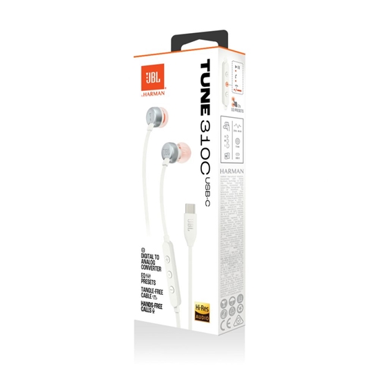 Picture of Austiņas JBL Tune 310C USB-C White