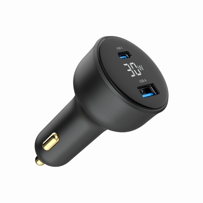 Attēls no Auto lādētājs Gembird 2-port USB Car Fast Charger 30W Black