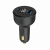 Picture of Auto lādētājs Gembird 2-port USB Car Fast Charger 65W Black