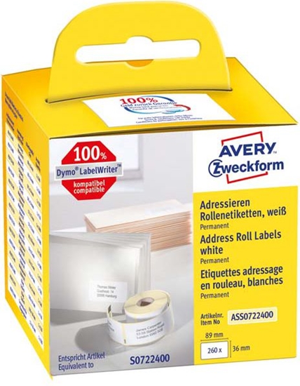 Picture of Avery Zweckform ETYK.ZF UNIWERSAL.NA ROLI 89X36 260 ETYK - ASS0722400
