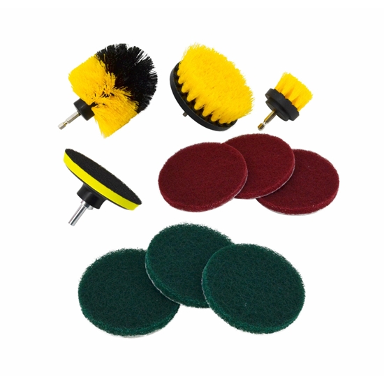 Picture of AWTools AWTOOLS SZCZOTKI DO CZYSZCZENIA NA WKRTARK 10 SZTUK