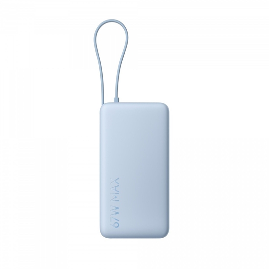 Picture of Ārēja baterija Xiaomi 20000mAh 67W Ice Blue ar integrētu USB-C vadu