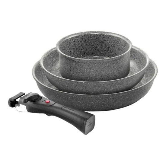 Изображение Ballarini Set of 3 Torre pans Ø24cm, Ø28cm and sauce pan Ø16cm + 3 removable handles