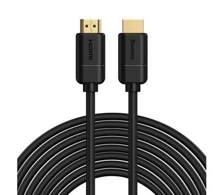 Attēls no Baseus 2x HDMI 2.0 4K 30Hz Cable, 3D, HDR, 18Gbps, 8m (black)