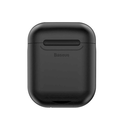 Picture of Baseus Apple 2in1 Silicone Protective and Wireless Charger Case for AirPods Black