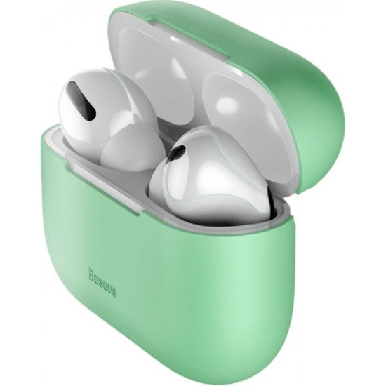 Изображение Baseus Apple Silica Silicone-Gel Protective case for Apple Airpods Pro Green