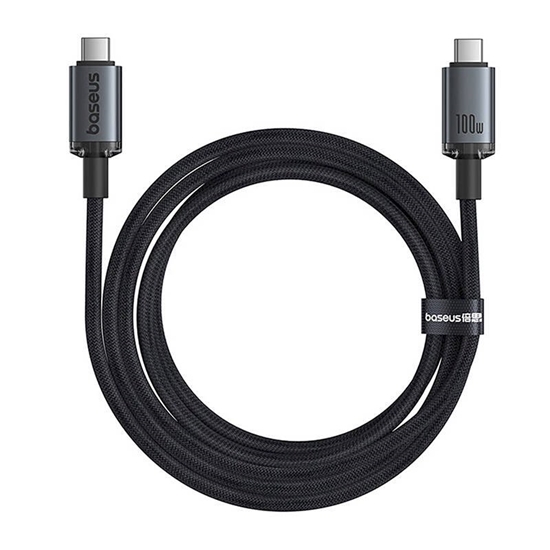 Изображение Baseus Crystal Shine USB‑C - USB‑C Cable 1.5 m 100W