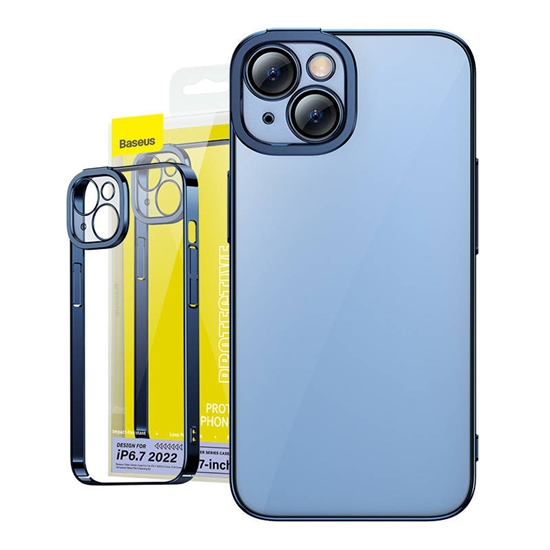 Picture of Baseus Glitter Transparent Case and Tempered Glass