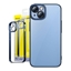 Attēls no Baseus Glitter Transparent Case and Tempered Glass