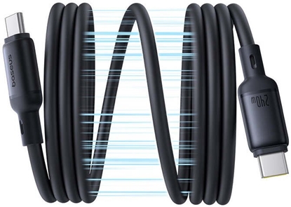 Picture of Baseus PicoGo Magnetic Charging Cable USB-C 240W 1m, black