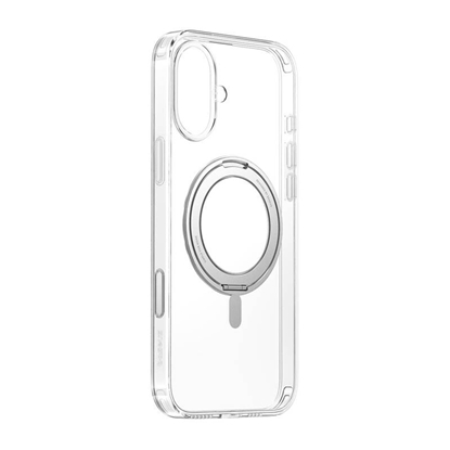Attēls no Baseus SkyRing 360° Magnetic Case with Stand for iPhone 16 / transparent