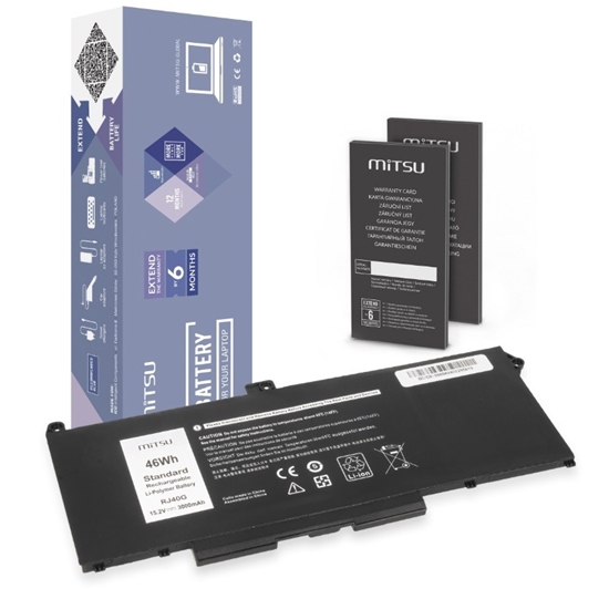 Изображение Bateria RJ40G Dell Latitude 5520 5420 Precision 3560 3000 mAh (46 Wh) 15.2V