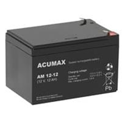 Attēls no BATTERY 12V 12AH VRLA/AM12-12 ACUMAX EMU