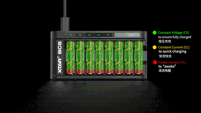 Изображение BC8 XTAR ladetajs iepakojuma 1 gb.